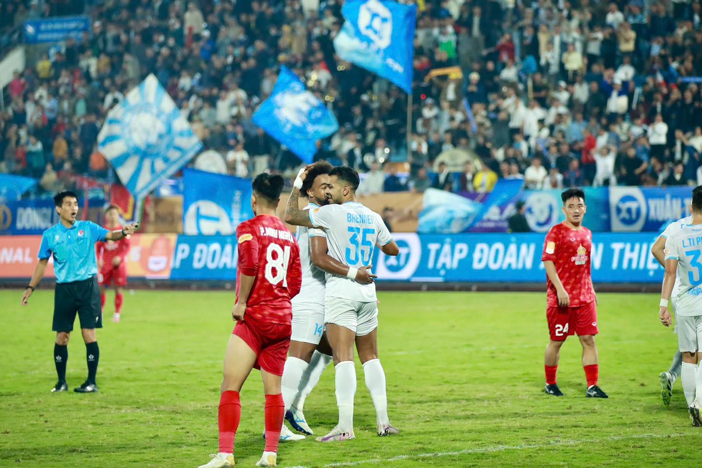 Nguyễn Xuân Son tái xuất ở Cúp Quốc gia cùng Nam Định. Ảnh: CLB Nam Định.