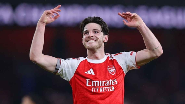 Ảnh bài viết Arteta ca ngợi tố chất thủ lĩnh và tin Declan Rice chưa đạt tới giới hạn