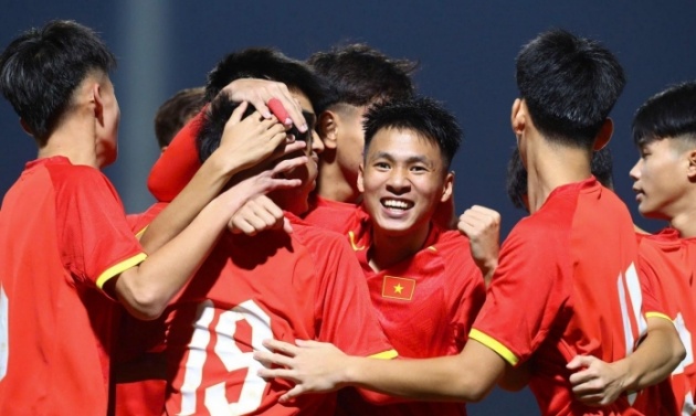 U17 Việt Nam thể hiện phong độ hủy diệt.