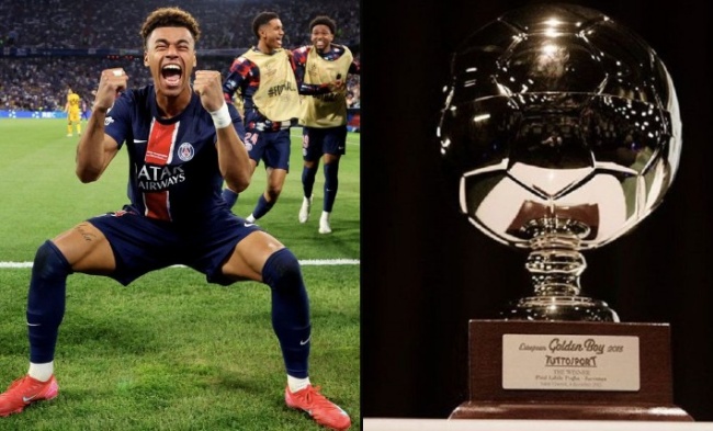 Ảnh bài viết Desire Doue: Biểu tượng mới của PSG với giải thưởng Golden Boy 2025