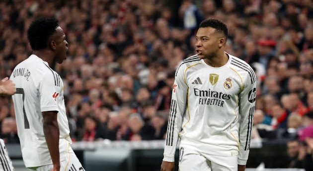 Ảnh bài viết Real Madrid giành chiến thắng thuyết phục trước Athletic nhờ cú đúp Mbappe