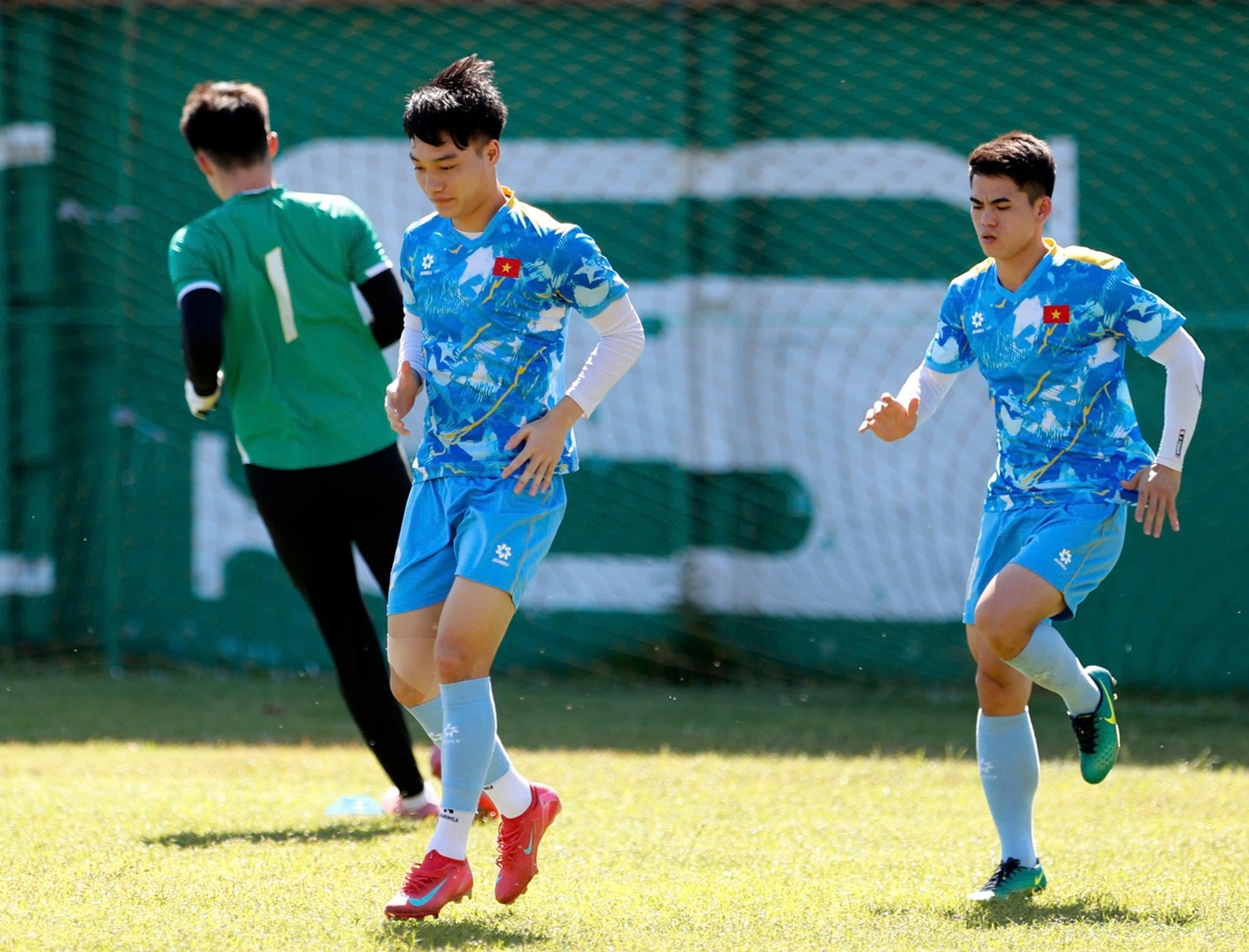 U22 Việt Nam đối mặt áp lực lớn trước trận gặp Malaysia. Ảnh: VFF.