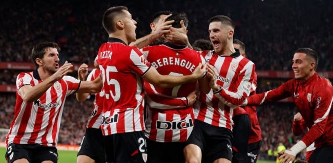 Athletic Club đánh bại Atletico Madrid 1-0.