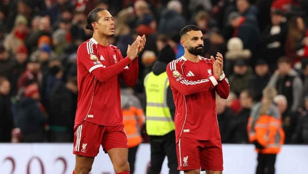 Salah, Van Dijk và Liverpool sa sút thấy rõ trong mùa này.