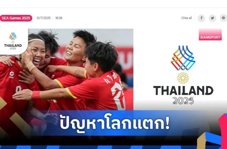 Ảnh bài viết Truyền thông Thái Lan chỉ trích SEA Games 33 khi tuyển Việt Nam liên tiếp gặp rắc rối