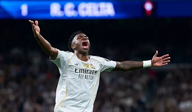 Ảnh bài viết Vinicius yêu cầu trọng tài rút thêm thẻ đỏ trong trận Real - Celta