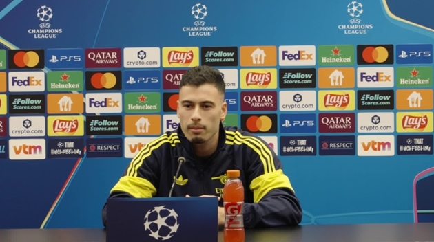 Gabriel Martinelli tự tin chiến thắng cùng Arsenal ở Champions League.