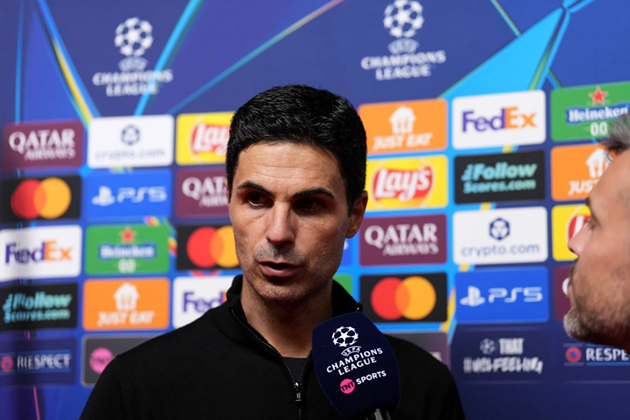 HLV Arteta khen ngợi 2 học trò sau trận thắng Club Brugge.