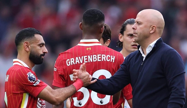 Arne Slot và Mohamed Salah đều đang gặp rắc rối tại Liverpool.