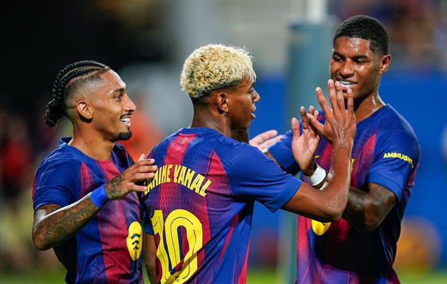 Hàng công của Barca thật sự đáng gờm.