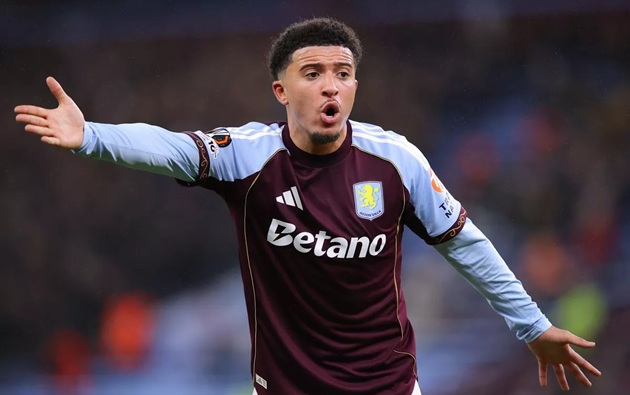Ảnh bài viết Aston Villa: Jadon Sancho gây tranh cãi sau phản ứng tại Europa League