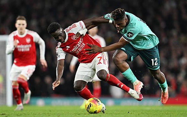 Những nỗ lực của Bukayo Saka giúp Arsenal giành chiến thắng.