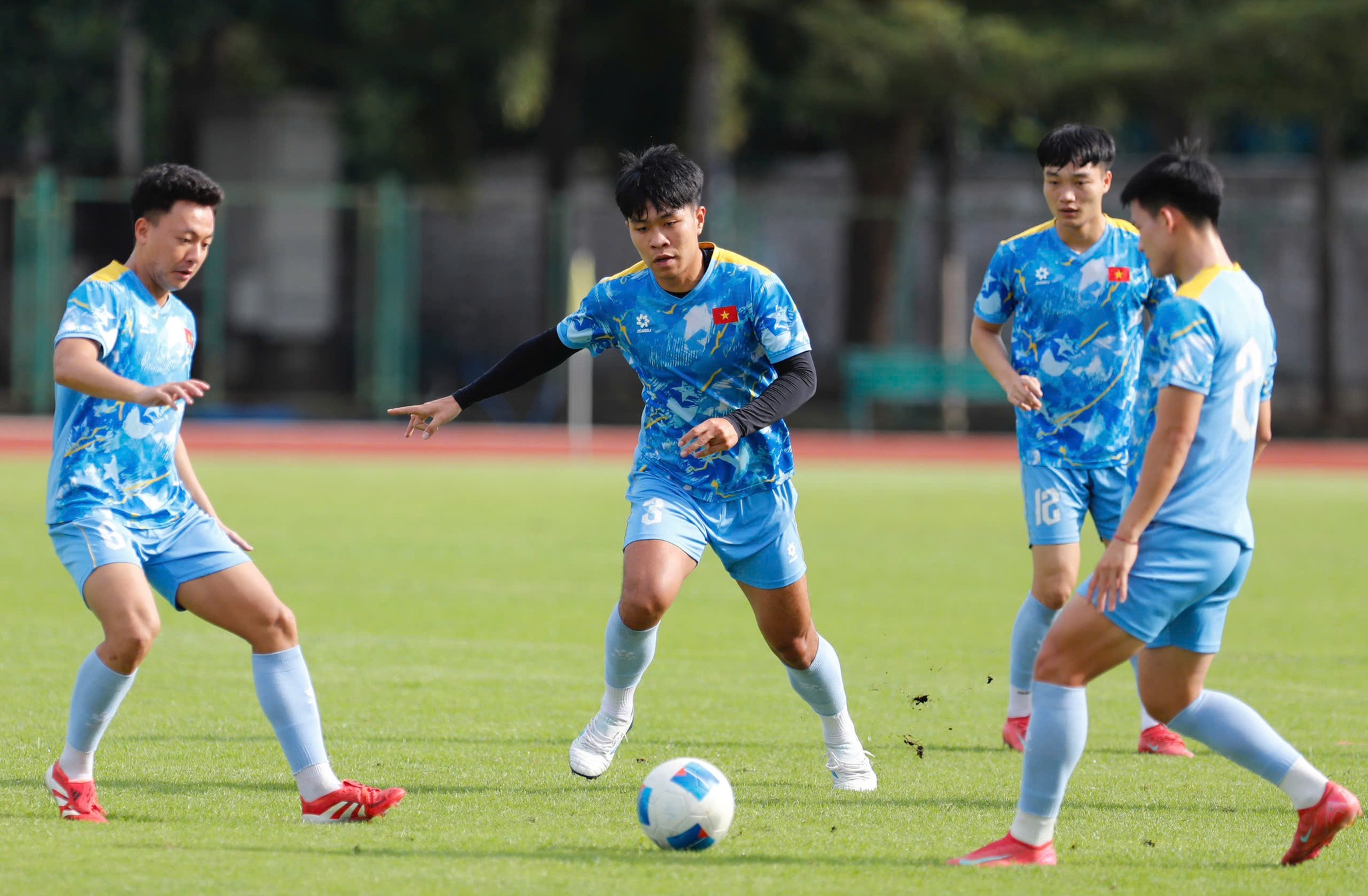 Truyền thông Philippines tỏ ra thận trọng trước sức mạnh của U22 Việt Nam. Ảnh: VFF.