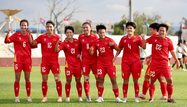 Ảnh bài viết Tuyển nữ Việt Nam thắng 5-0 Indonesia, vào chung kết SEA Games 33