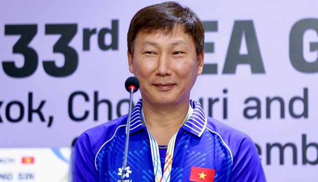 Ảnh bài viết HLV Kim Sang-sik tự tin U22 Việt Nam sẽ giành vàng tại SEA Games 33