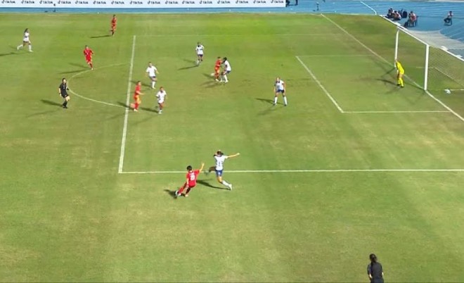 Tuyển nữ Việt Nam mất oan b&agrave;n thắng.