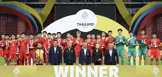 U22 Việt Nam quả cảm gi&agrave;nh Huy chương v&agrave;ng SEA Games 33.