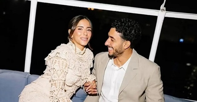 Marmoush và vị hôn thê của mình.