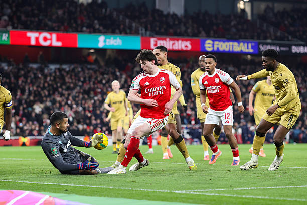 Thủ thành Walter Benitez có ngày thi đấu xuất sắc trước Arsenal.