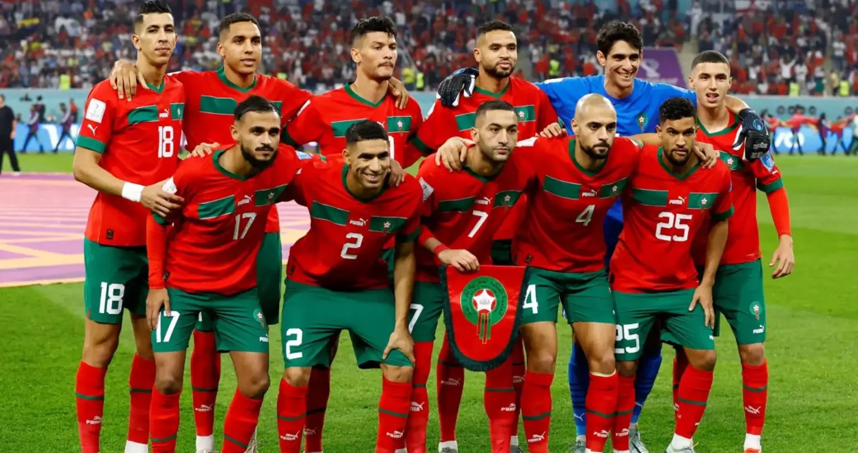 Tuyển Morocco sở hữu bề d&agrave;y th&agrave;nh t&iacute;ch đ&aacute;ng nể khi l&agrave; đại diện ch&acirc;u Phi duy nhất cho đến nay từng lọt v&agrave;o top 4 World Cup.