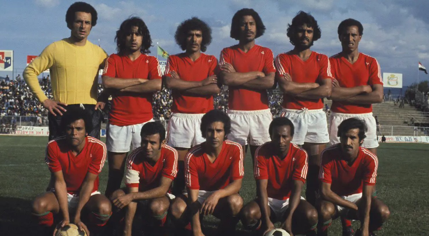 Tuyển Morocco từng v&ocirc; địch AFCON 1976.
