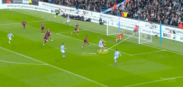 Sự tin tưởng của đồng đội gi&uacute;p Erling Haaland tỏa s&aacute;ng.