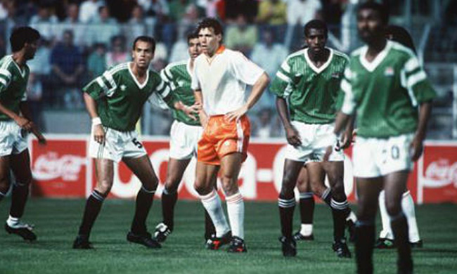 Tuyển Ai Cập chơi ấn tượng khi cầm hòa tuyển Hà Lan tại kỳ World Cup 1990.