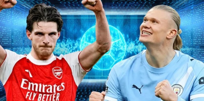 Arsenal và Man City cạnh tranh cho danh hiệu vô địch Ngoại hạng Anh.