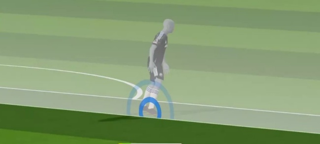 Góc quay ở bàn thắng thứ 3 của Arsenal.