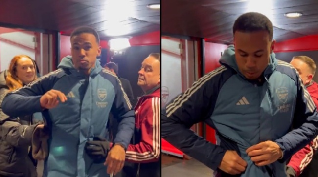 Ảnh bài viết Gabriel châm biếm Amadou Onana sau chiến thắng 4-1 của Arsenal trước Aston Villa