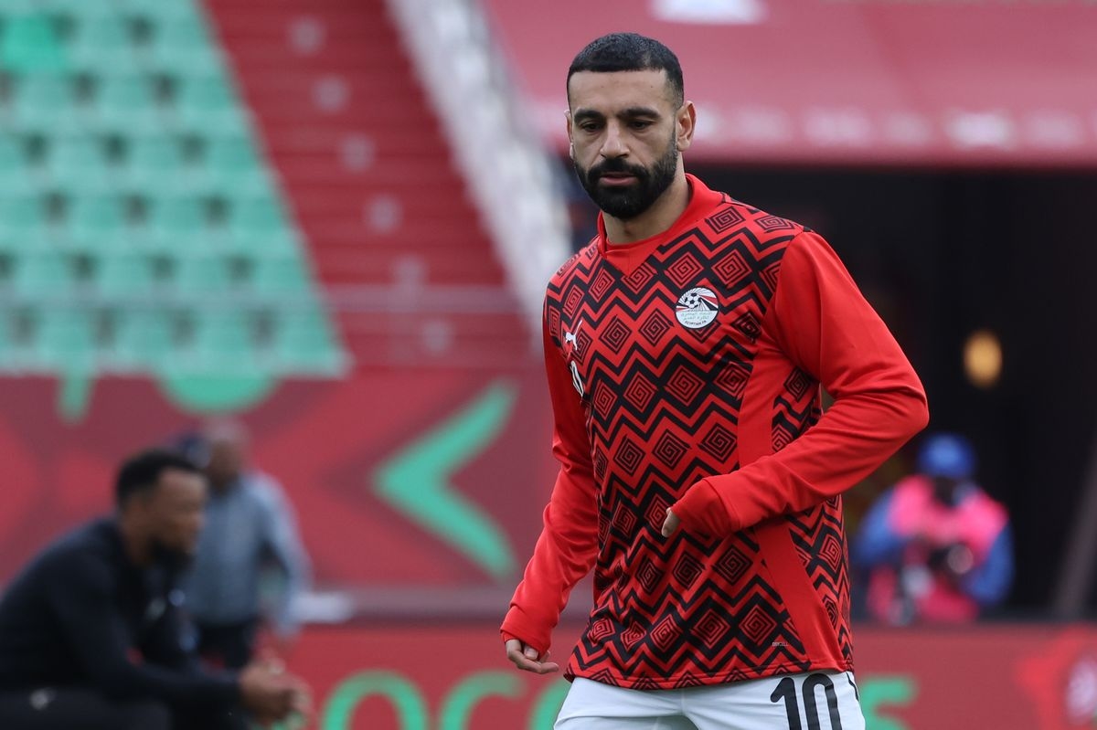 Mohamed Salah trong m&agrave;u &aacute;o tuyển Ai Cập.