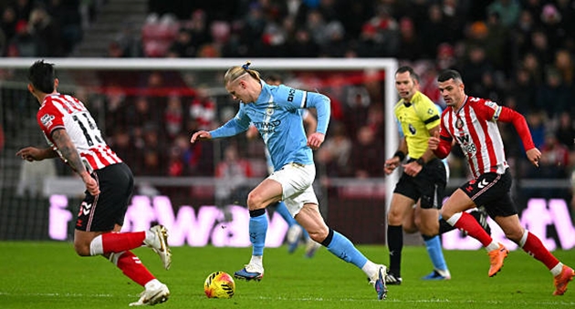 Ảnh bài viết Haaland tịt ngòi, Man City hụt bước trước Sunderland