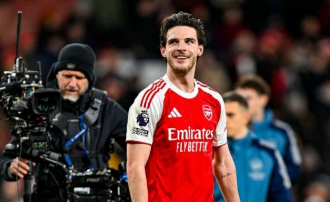 Ảnh bài viết Arteta cập nhật khả năng ra sân của Declan Rice