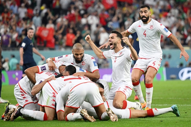Tunisia đánh bại tuyển Pháp tại World Cup 2022.