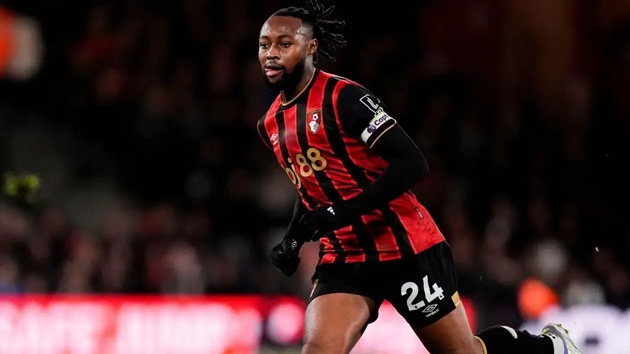 Semenyo nhiều khả năng đ&aacute; trận cuối cho Bournemouth