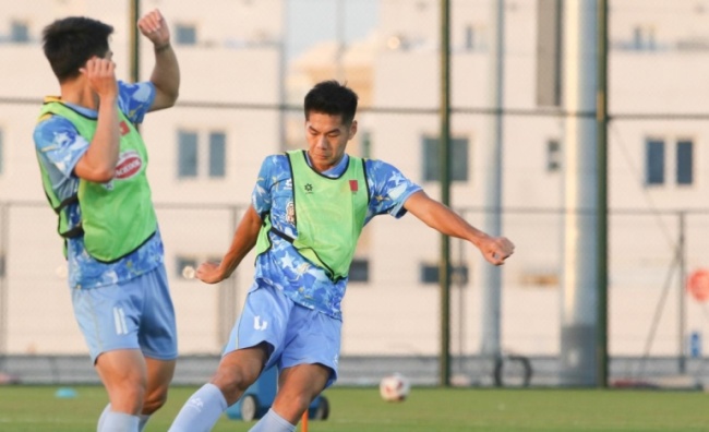 Hiểu Minh c&ugrave;ng U23 Việt Nam quyết t&acirc;m trước trận U23 Jordan.