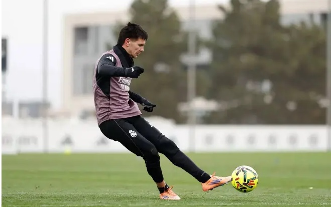 Mastantuono luôn thể hiện được sự nỗ lực của mình.