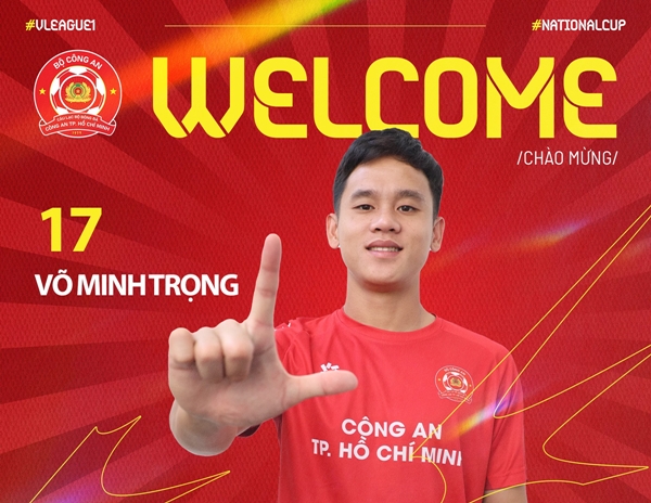 Ảnh bài viết Võ Minh Trọng chính thức gia nhập CAHN, mặc áo số 17