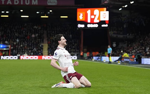 Ảnh bài viết Rice lập cú đúp, Arsenal thắng ngược Bournemouth 3-2