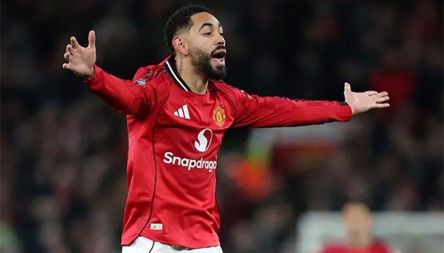 Vắng Bruno Fernandes, &aacute;p lực s&aacute;ng tạo v&agrave; l&agrave;m b&oacute;ng cho h&agrave;ng c&ocirc;ng MU đặt l&ecirc;n vai Matheus Cunha.