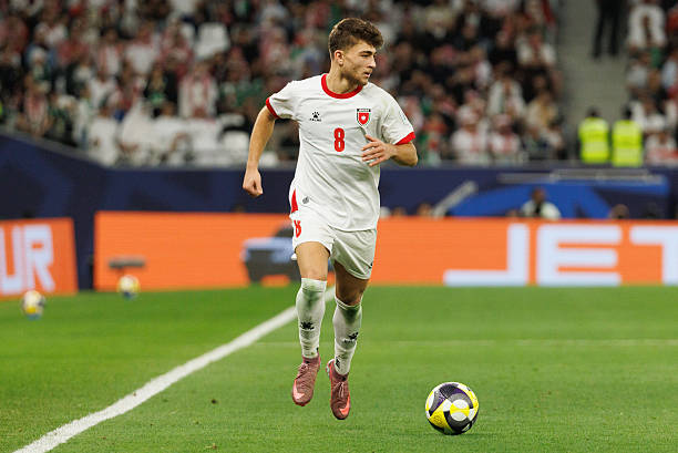 Odeh Al-Fakhouri l&agrave; mũi nhọn nguy hiểm của U23 Jordan.