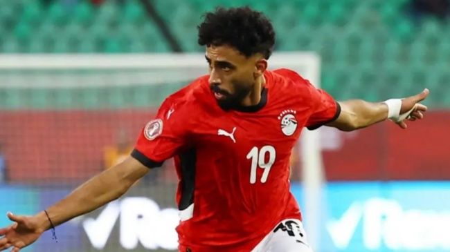 Marwan Attia mở tỷ số cho Ai Cập.