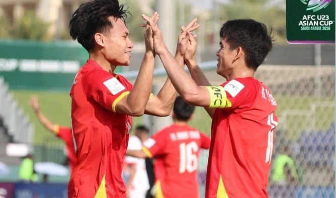 U23 Việt Nam g&acirc;y ấn tượng mạnh ở lượt trận khai m&agrave;n.