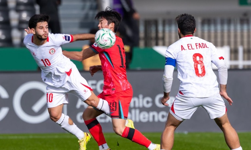 Lebanon chơi quả cảm những thua ngược H&agrave;n Quốc.