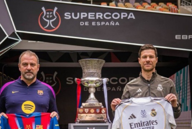 Real đấu Barca ở chung kết Si&ecirc;u c&uacute;p T&acirc;y Ban Nha.