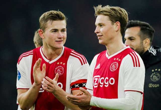 De Jong v&agrave; De Ligt l&agrave; 2 sao trẻ xuất sắc bước ra từ l&ograve; Ajax
