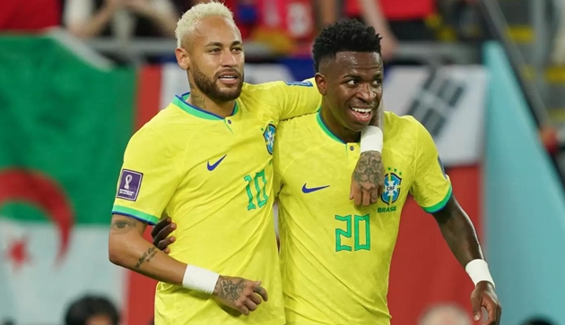 Neymar v&agrave; Vinicius Junior l&agrave; những ng&ocirc;i sao xuất th&acirc;n từ giải VĐQG Brazil.