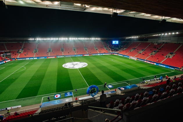 S&acirc;n nh&agrave; của CLB Slavia Prague.