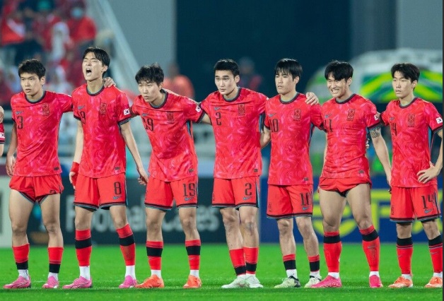 U23 H&agrave;n Quốc sở hữu chiều cao đồng đều.,