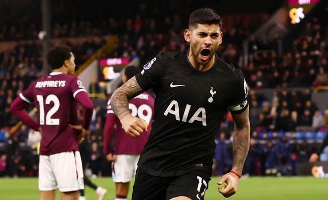 Ảnh bài viết Romero giải cứu, Tottenham thoát thua Burnley phút 90